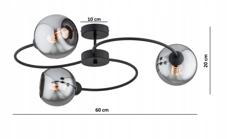 Lampa Wisząca Elko-Lighting Dior E27 czarny 1 szt