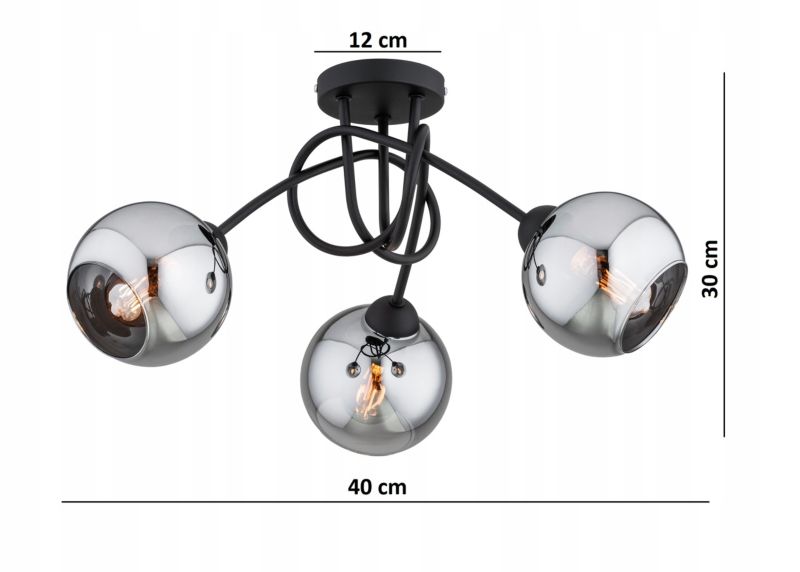 Lampa Wisząca Elko-Lighting Dior E27 czarny 1 szt