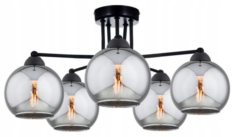 Lampa Wisząca Elko-Lighting Dior E27 czarny 1 szt