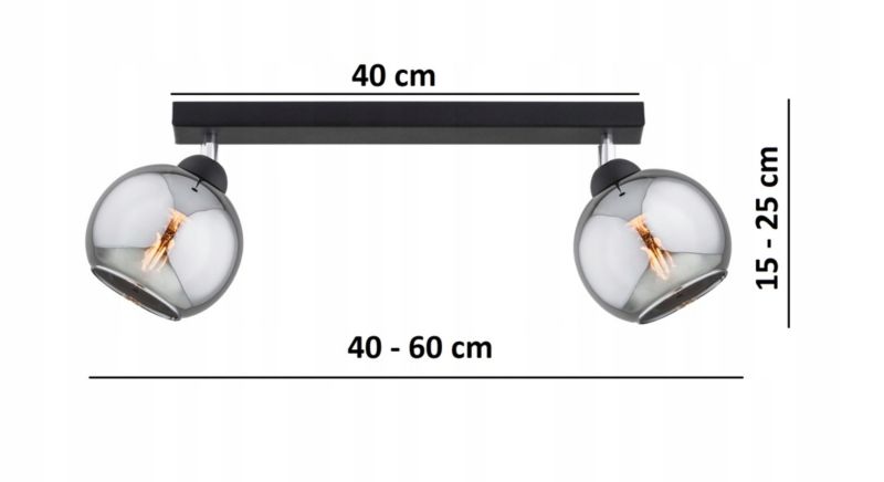 Lampa Wisząca Elko-Lighting Dior E27 czarny 1 szt