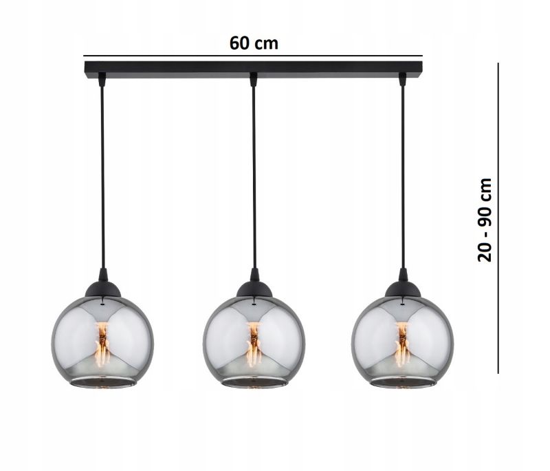 Lampa Wisząca Elko-Lighting Dior E27 czarny 1 szt