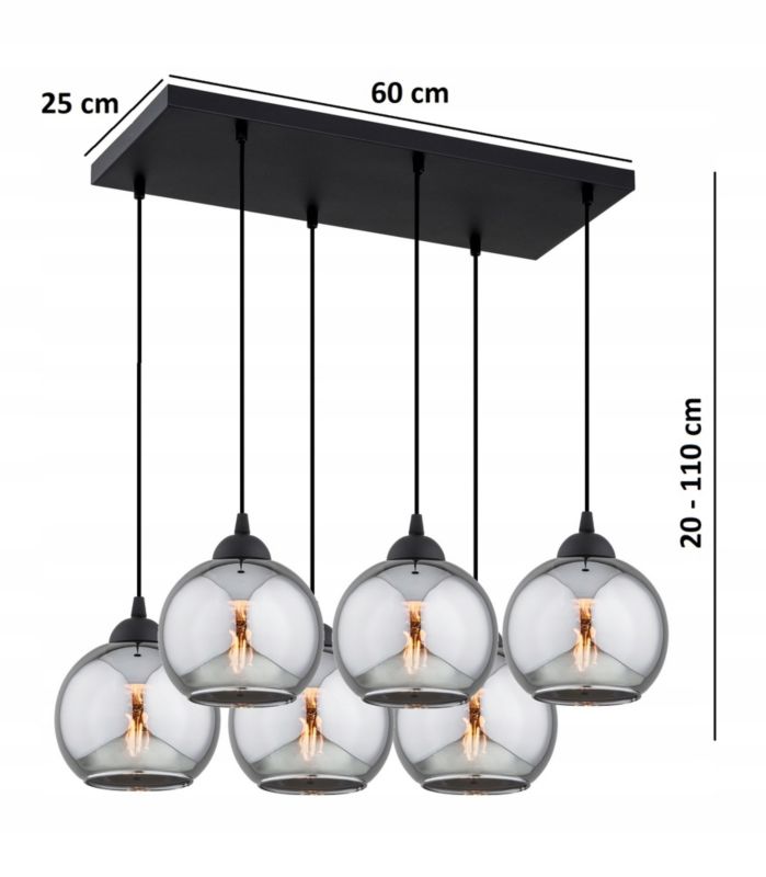 Lampa Wisząca Elko-Lighting Dior E27 czarny 1 szt