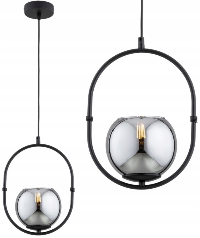 Lampa Wisząca Elko-Lighting Dior E27 czarny 1 szt
