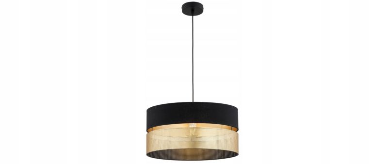 Lampa Wisząca Elko-Lighting Dual Czarno-Złota 1-Punktowa 40 cm E27 1 szt