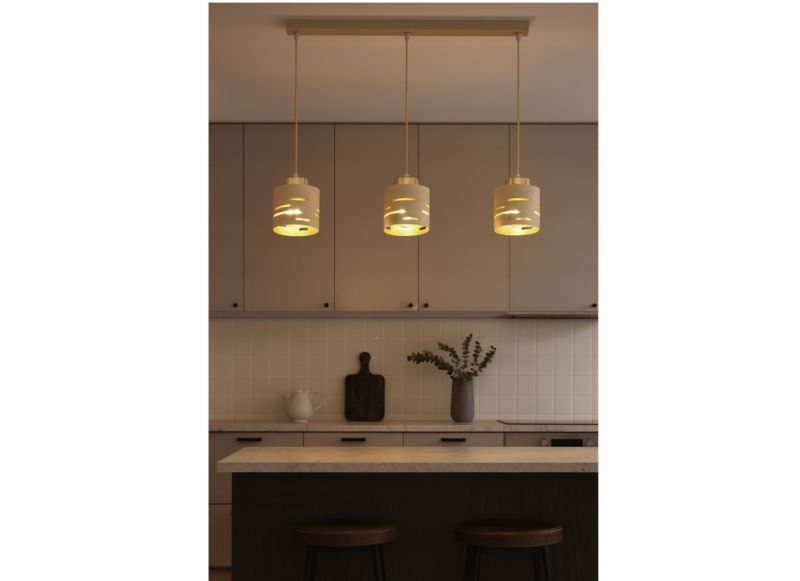 Lampa Wisząca Elko-Lighting Listwa 3-Punktowa Vox E27 beżowy 1szt