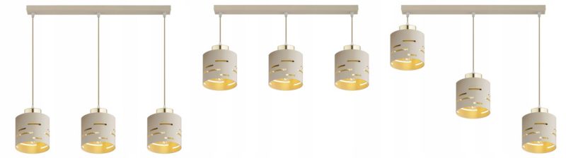 Lampa Wisząca Elko-Lighting Listwa 3-Punktowa Vox E27 beżowy 1szt