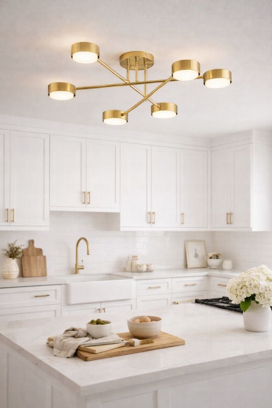Lampa Wisząca Elko-Lighting Mono Gold 6x GX53 złoty 1 szt