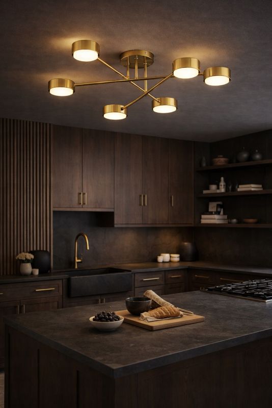 Lampa Wisząca Elko-Lighting Mono Gold 6x GX53 złoty 1 szt