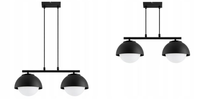 Lampa Wisząca Elko-Lighting Nad Wyspę 2-Punktowy Cosmo czarny 1 szt