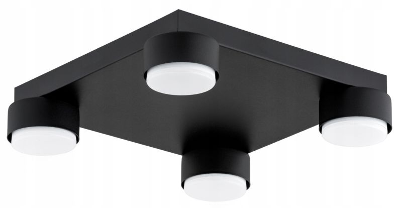 Lampa Wisząca Elko-Lighting Plafon Kwadrat 4-Punktowy Mono GX53 czarny 1 szt