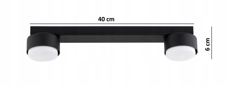 Lampa Wisząca Elko-Lighting Szyna 2-Punktowa Mono GX53 czarny 1 szt