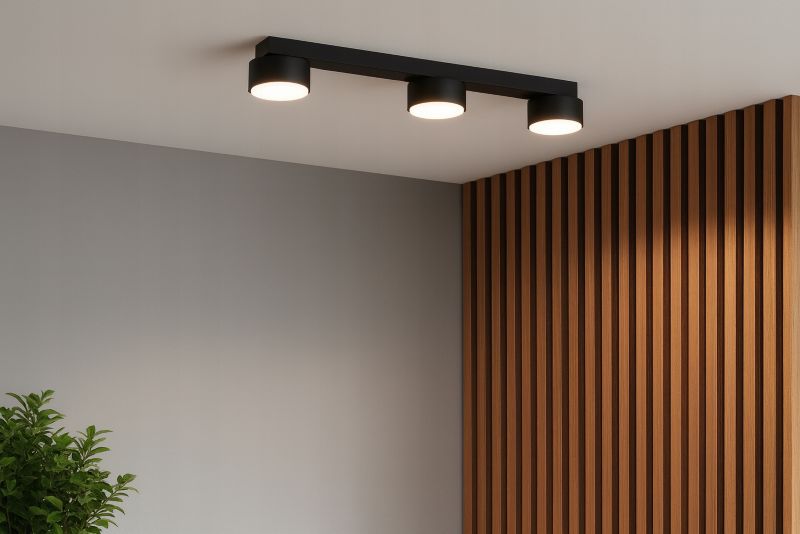 Lampa Wisząca Elko-Lighting Szyna 3-Punktowa Mono GX53 czarny 1 szt