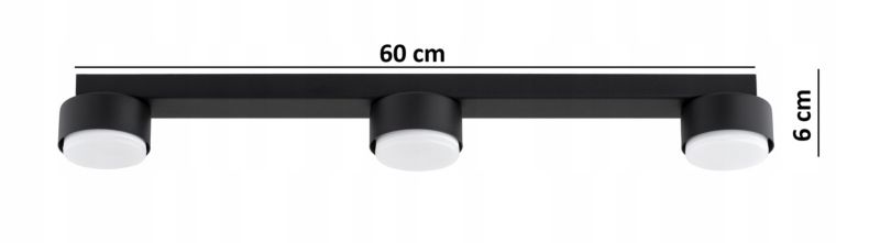 Lampa Wisząca Elko-Lighting Szyna 3-Punktowa Mono GX53 czarny 1 szt