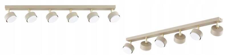 Lampa Wisząca Elko-Lighting Szyna Regulowana Mono Ecru 6x GX53 ecru 1 szt