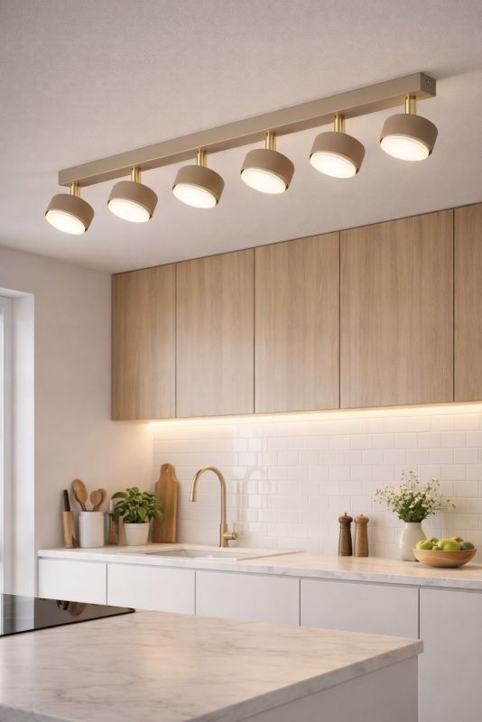 Lampa Wisząca Elko-Lighting Szyna Regulowana Mono Ecru 6x GX53 ecru 1 szt