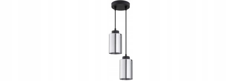 Lampa Wisząca Elko-Lighting Tuba Grafit Zwis 2-Punktowy Czarny 1 szt