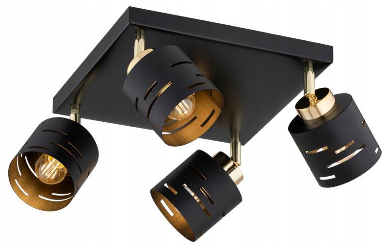 Lampa Wisząca Elko-Lighting Vox Regulowany 4-punktowy E27 czarny 1 szt