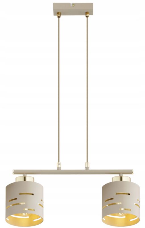 Lampa Wisząca Elko-Lighting Zwis 2-Punktowy Nad Stół Vox E27 beżowy 1 szt