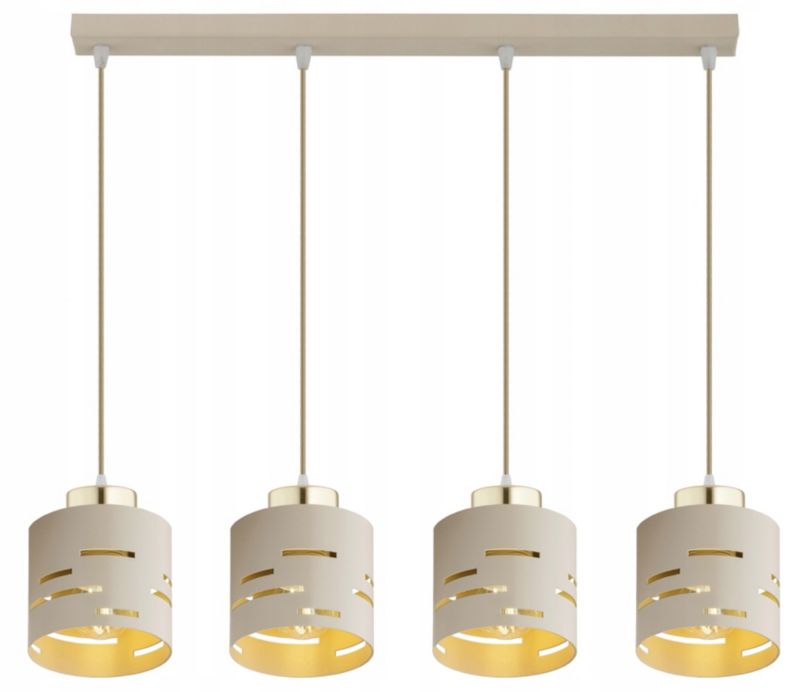 Lampa Wisząca Elko-Lighting Zwis 4-Punktowy Listwa Vox E27 beżowy 1 szt