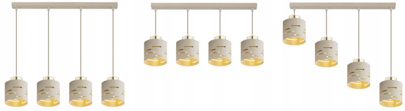 Lampa Wisząca Elko-Lighting Zwis 4-Punktowy Listwa Vox E27 beżowy 1 szt