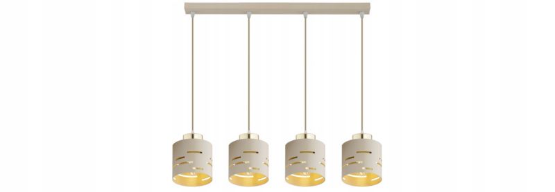 Lampa Wisząca Elko-Lighting Zwis 4-Punktowy Listwa Vox E27 beżowy 1 szt