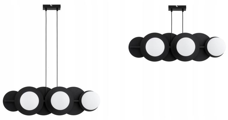 Lampa Wisząca Elko-Lighting Zwis Nad Stół Nox 6x E27 czarny 1 szt
