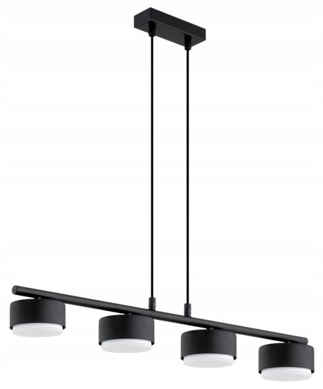 Lampa Wisząca Elko-Lighting Zwis Nad Stół Wyspę Mono 4x GX53 czarny 1 szt