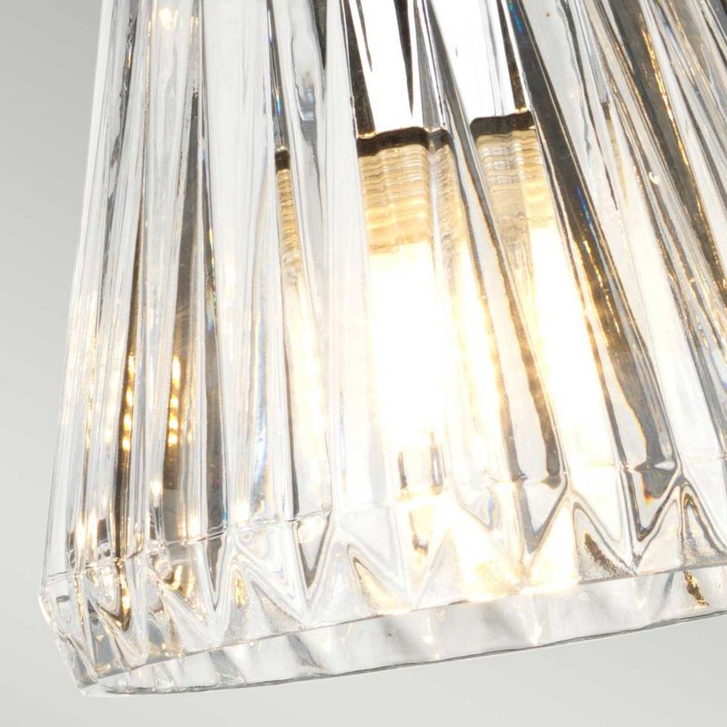 Lampa wisząca Elstead Agatha polerowany chrom wym: 132,5 x 47,4 x 47,4 cm 4xG9 + LED zintegrowany x 4W 1 szt.