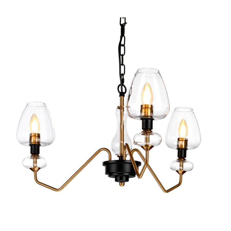 Lampa wisząca Elstead Armand 8310 postarzany mosiądz-czerń industrialna 3xE14 x 40W 1 szt.