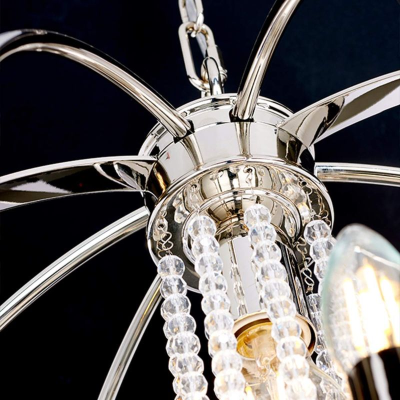 Lampa wisząca Elstead Cassie polerowany nikiel wym: 398 x 60,7 x 60,7 cm 6xE14 x 60W 1 szt.