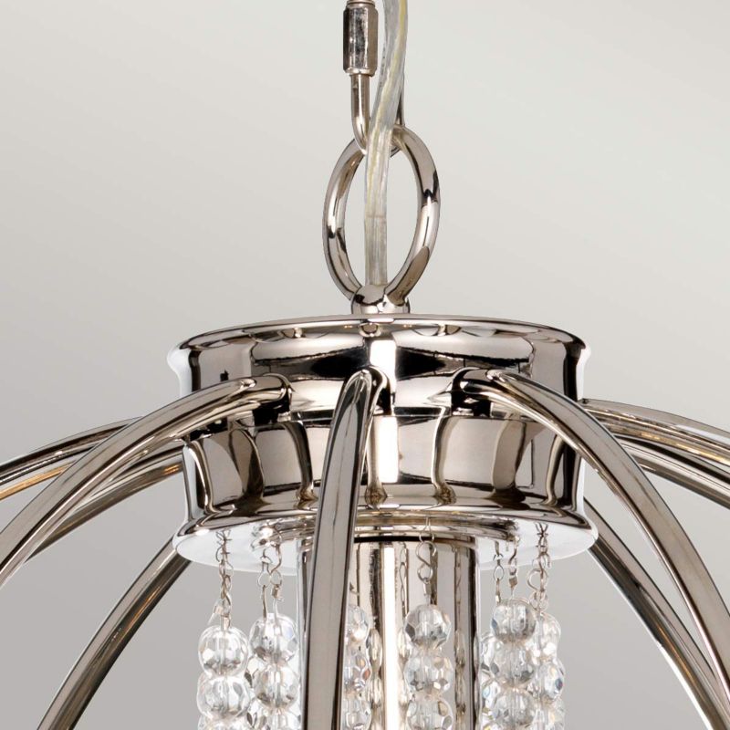 Lampa wisząca Elstead Cassie polerowany nikiel wym: 398 x 60,7 x 60,7 cm 6xE14 x 60W 1 szt.