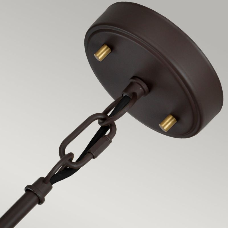 Lampa wisząca Elstead Corona stary brązowo-złota wym: 121,8 x 30 x 30 cm 2xE27 x 60W 1 szt.