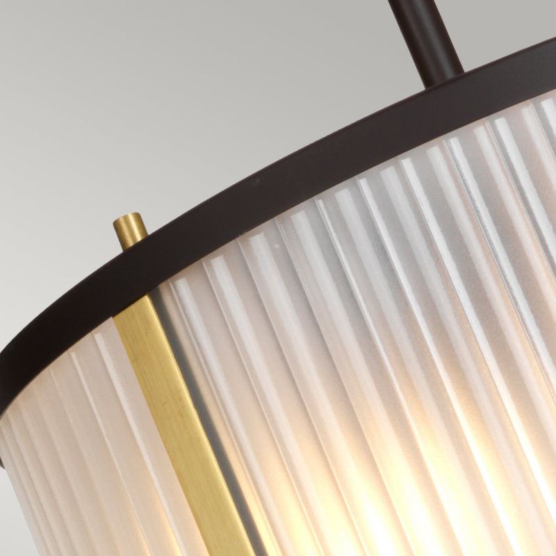 Lampa wisząca Elstead Corona stary brązowo-złota wym: 121,8 x 30 x 30 cm 2xE27 x 60W 1 szt.