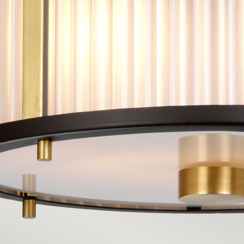 Lampa wisząca Elstead Corona stary brązowo-złota wym: 121,8 x 30 x 30 cm 2xE27 x 60W 1 szt.
