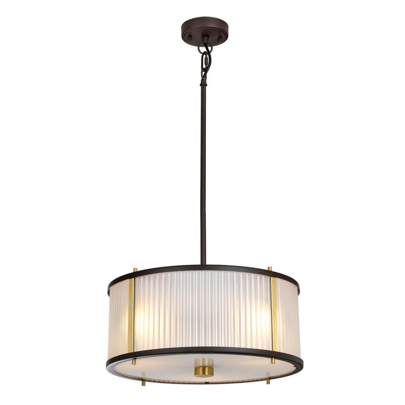 Lampa wisząca Elstead Corona stary brązowo-złota wym: 123,3 x 40 x 40 cm 3xE27 x 60W 1 szt.