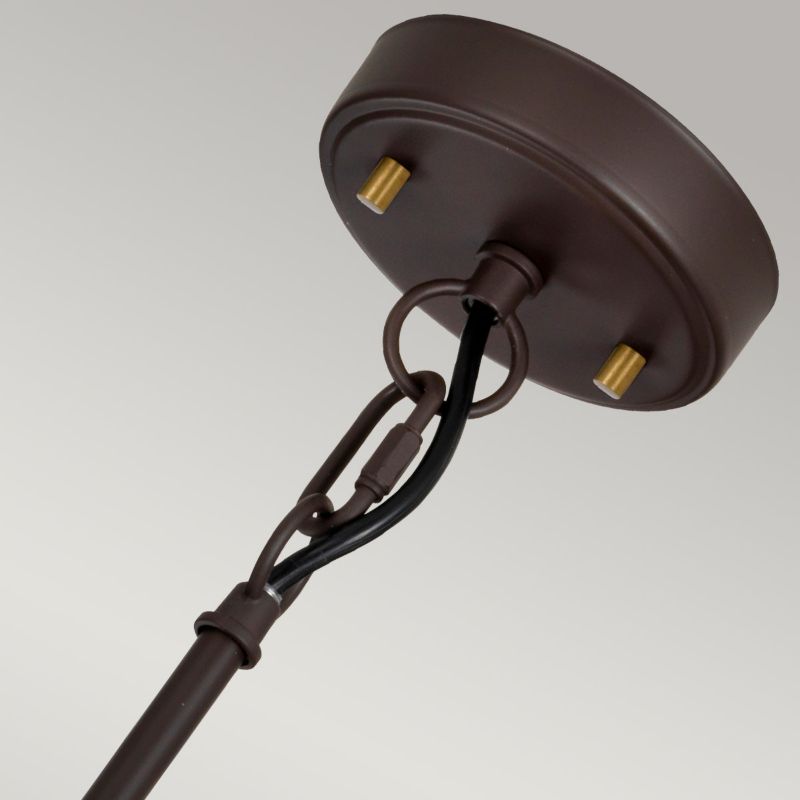 Lampa wisząca Elstead Corona stary brązowo-złota wym: 123,3 x 40 x 40 cm 3xE27 x 60W 1 szt.