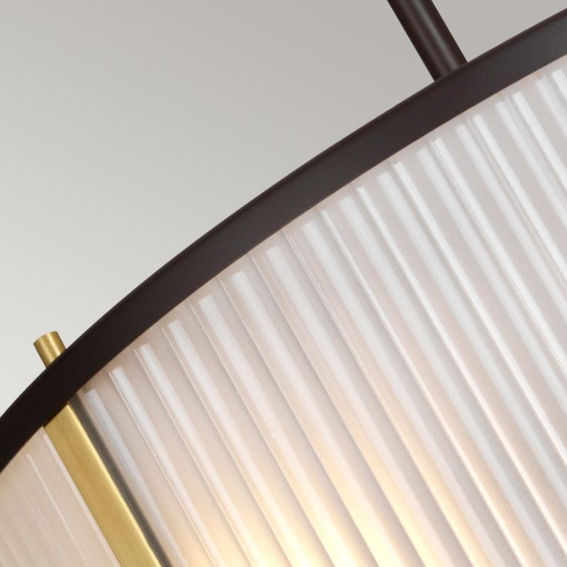 Lampa wisząca Elstead Corona stary brązowo-złota wym: 123,3 x 40 x 40 cm 3xE27 x 60W 1 szt.