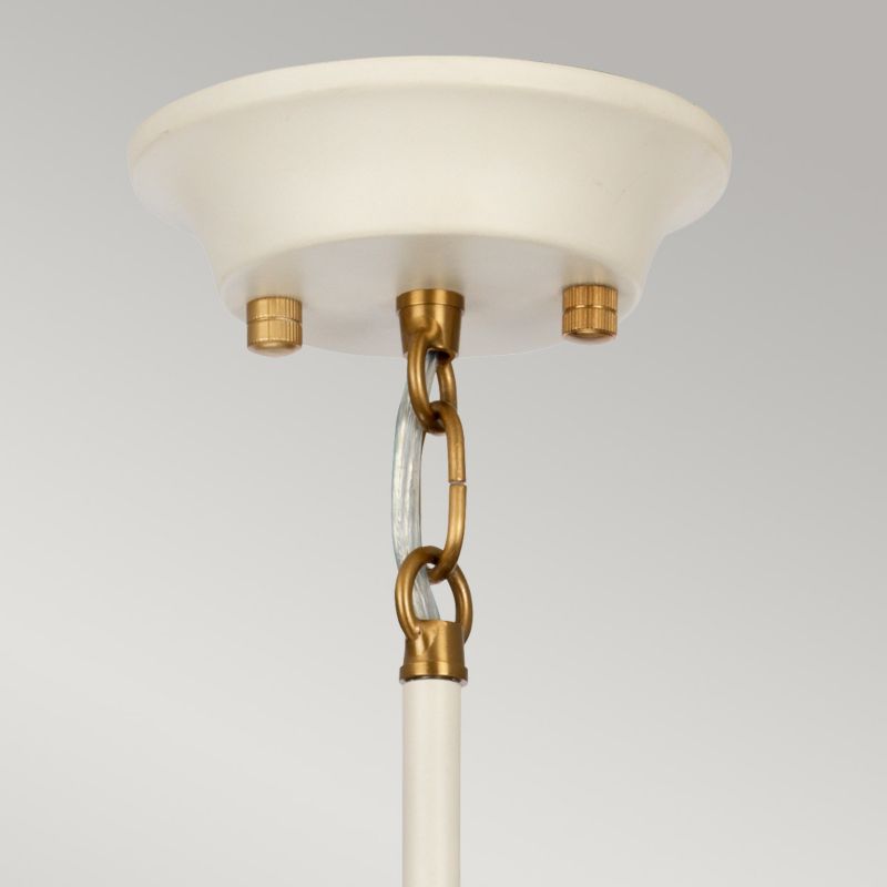 Lampa wisząca Elstead Cosmos kremowo-postarzany mosiądz wym: 146,9 x 56,7 x 56,7 cm 5xE14 x 8W 1 szt.