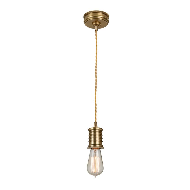 Lampa wisząca Elstead Douille 3912 postarzany mosiądz retro 1xE27 x 60W 1 szt.