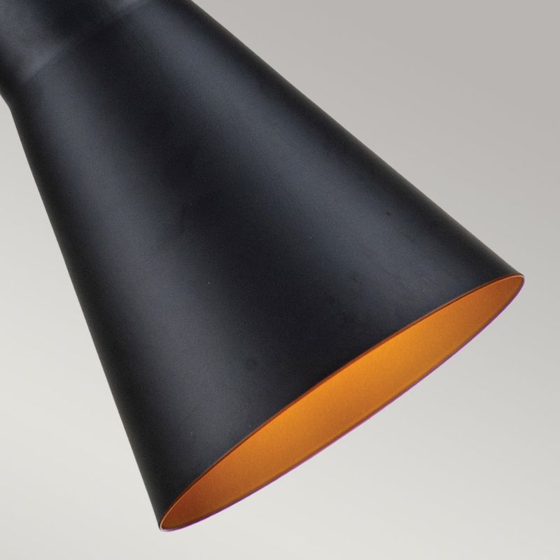Lampa wisząca Elstead Etoile matowa czerń-płatki złota wym: 156,8 x 17,8 x 17,8 cm 1xE27 x 60W 1 szt.