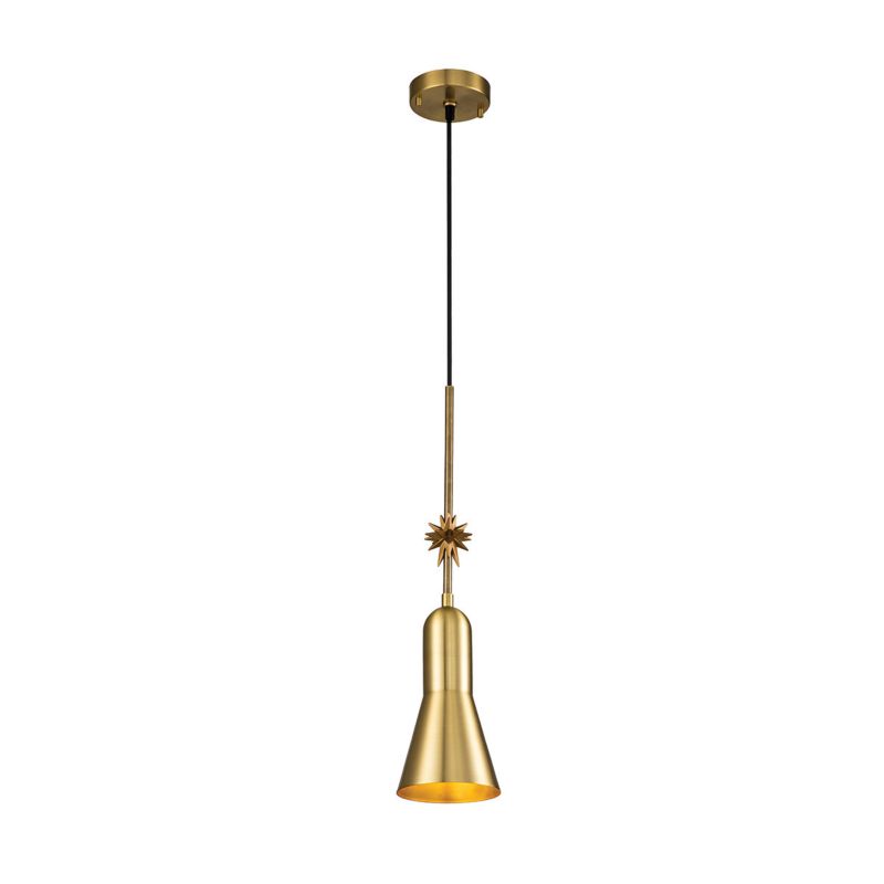 Lampa wisząca Elstead Etoile postarzany mosiądz-płatki złota wym: 151,1 x 13,3 x 13,3 cm 1xE27 x 60W 1 szt.