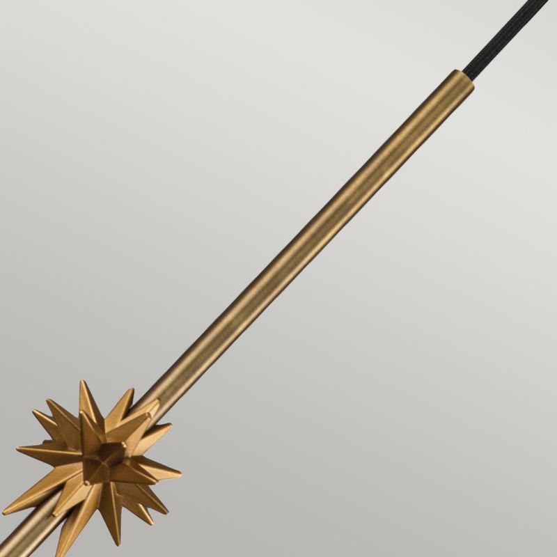 Lampa wisząca Elstead Etoile postarzany mosiądz-płatki złota wym: 151,1 x 13,3 x 13,3 cm 1xE27 x 60W 1 szt.