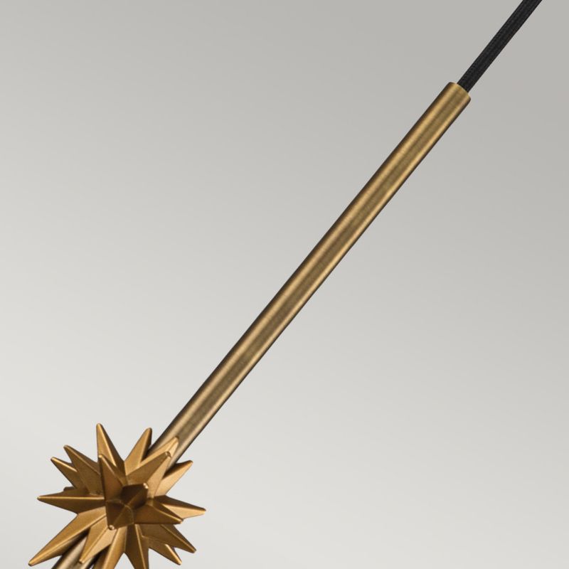 Lampa wisząca Elstead Etoile postarzany mosiądz-płatki złota wym: 156,8 x 17,8 x 17,8 cm 1xE27 x 60W 1 szt.