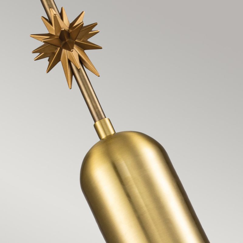 Lampa wisząca Elstead Etoile postarzany mosiądz-płatki złota wym: 156,8 x 17,8 x 17,8 cm 1xE27 x 60W 1 szt.
