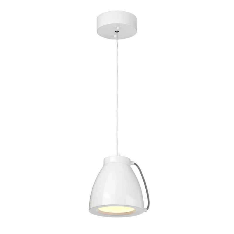 Lampa wisząca Elstead Europa 6114 biała nowoczesna wbudowany LED 18W 1 szt.