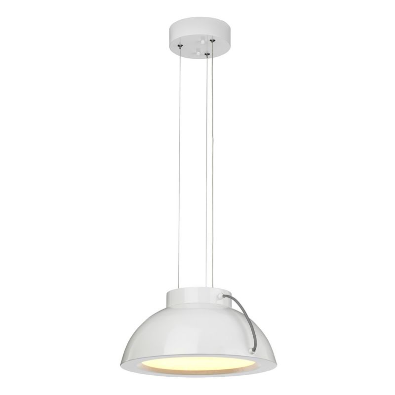 Lampa wisząca Elstead Europa 6213 biała nowoczesna wbudowany LED 20W 1 szt.