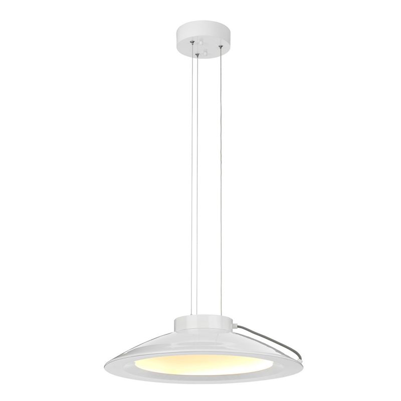 Lampa wisząca Elstead Europa 6312 biała nowoczesna wbudowany LED 36W 1 szt.