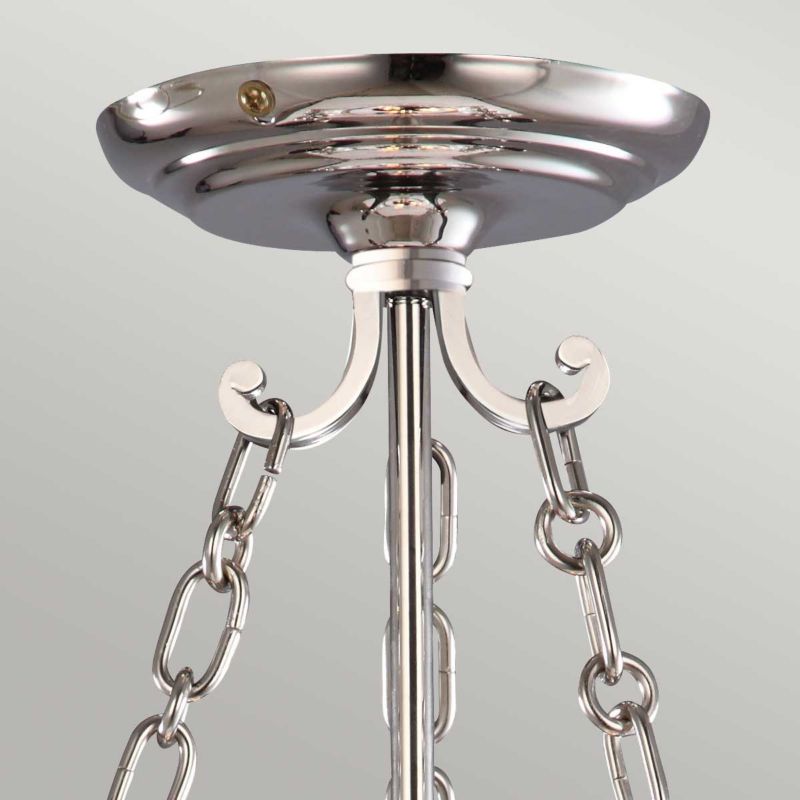 Lampa wisząca Elstead Finsbury Park polerowany nikiel dekoracyjna 3xE14 x 60W 1 szt.