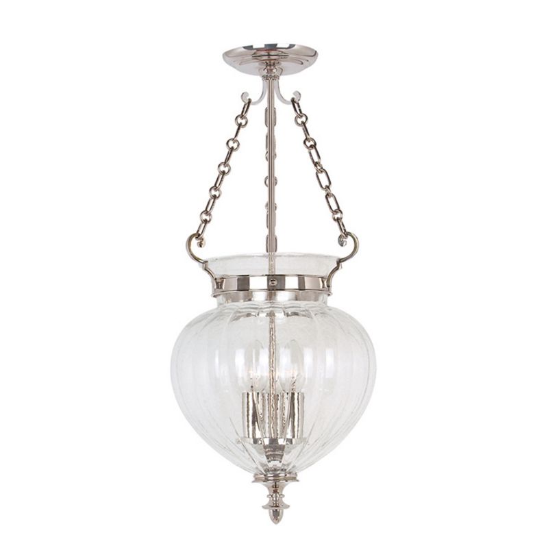 Lampa wisząca Elstead Finsbury Park polerowany nikiel wym: 72 x 27,5 x 27,5 cm 3xE14 x 60W 1 szt.