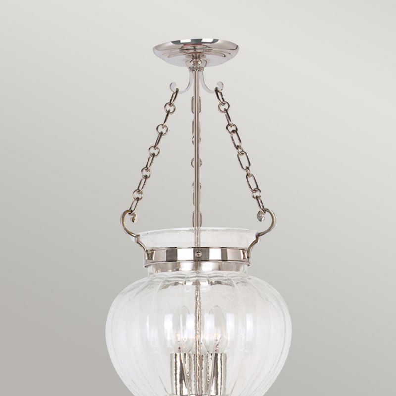 Lampa wisząca Elstead Finsbury Park polerowany nikiel wym: 72 x 27,5 x 27,5 cm 3xE14 x 60W 1 szt.